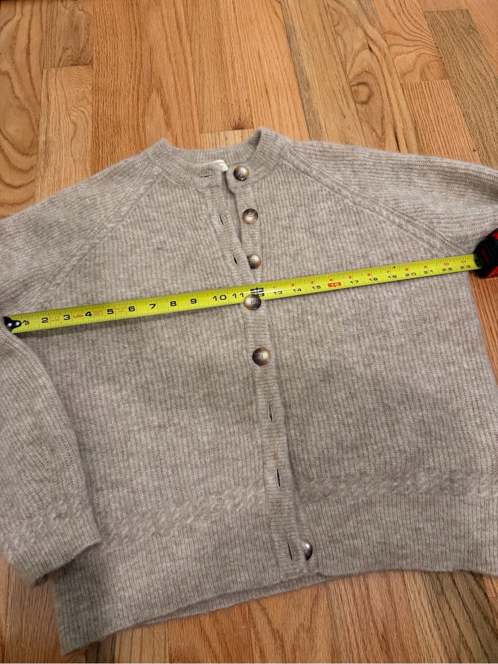 Sezane Othello Cardigan Light Beige Size Large - Picture 7 of 8